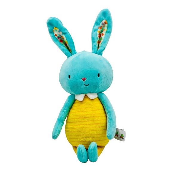 Bunnies by the Bay Other - Bunnies by the Bay Blue Piper Bunny Rabbit Yellow Striped Plush 8 inch Stuffed